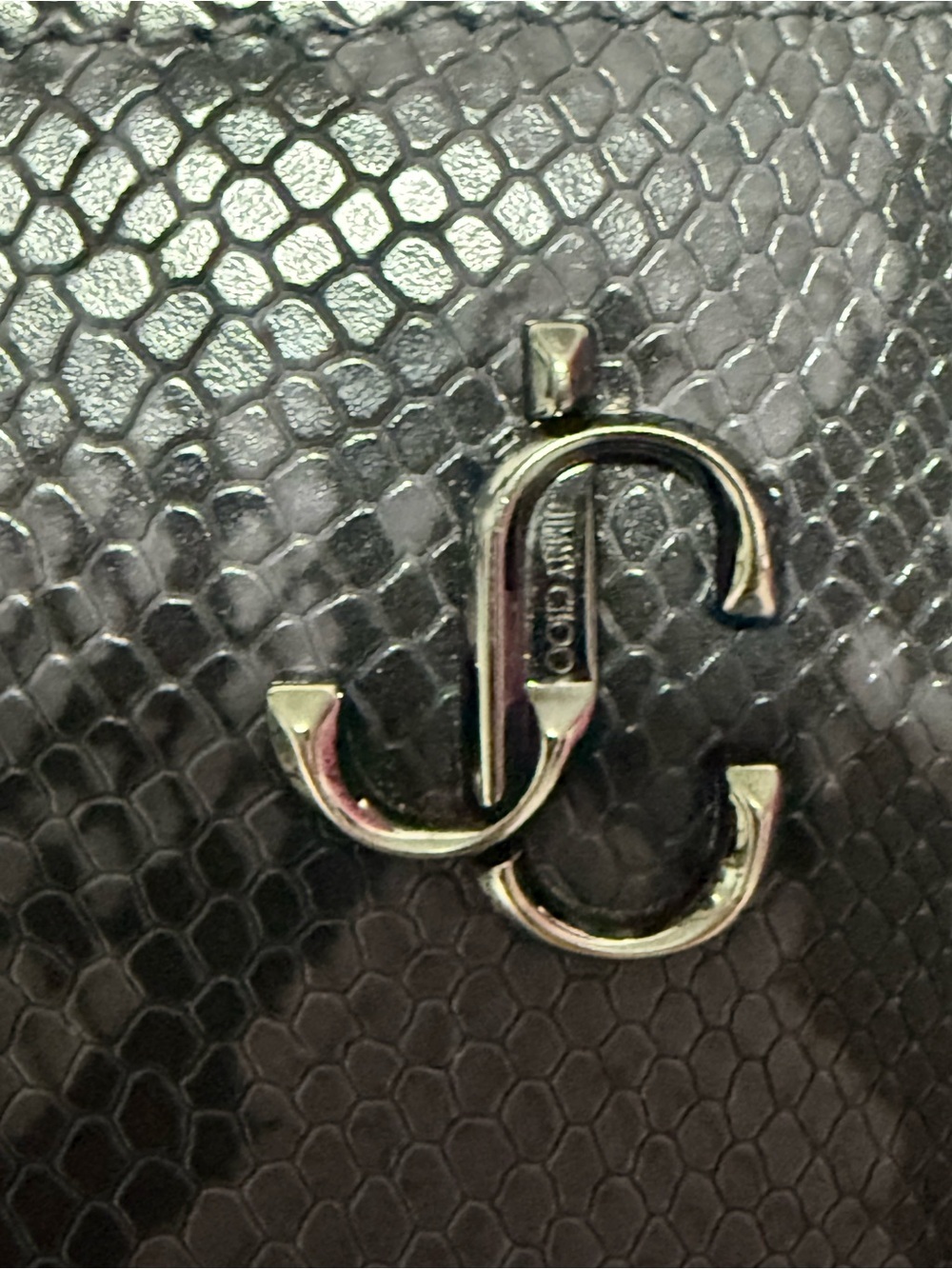 Jimmy Choo Continental Python-Effect Zip Wallet NWOT Card Included. - Picture 7 of 13